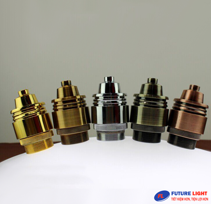 Đui đèn đồng chuẩn E27 DDT-E27-GH